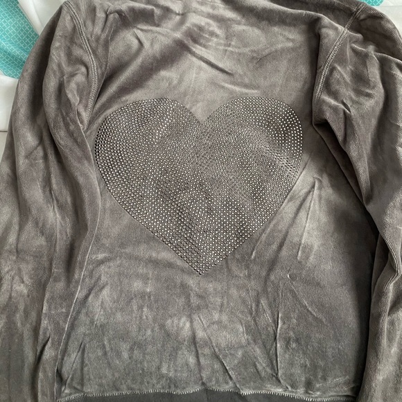 AQUA Velour Zip Hoodie - Picture 2 of 3